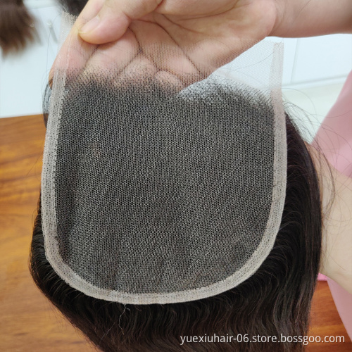 cheap wholesale Straight Body curly Free Middle 3 Part Baby Hair pre-plucked 5X5 6X6 7X7 Transparent Swiss Lace Closure Frontal